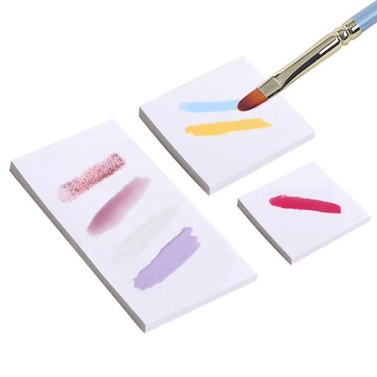 150 Pcs Nail Art Polish Palette Paper Disposable Makeup Nail Gel Mixing Palette Papers Portable Waterproof Resin Nail Art Drawing Palette Tool
