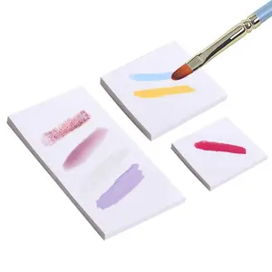 150 Pcs Nail Art Polish Palette Paper Disposable Makeup Nail Gel Mixing Palette Papers Portable Waterproof Resin Nail Art Drawing Palette Tool