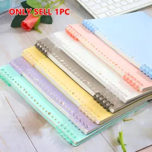 B5 Size Loose Leaf Cover Set, Colorful Transparent Matte Page Book Sleeve, Durable PP Material, for Notebooks, Contracts, Office Supplies, Office Accessories, Binder Covers
