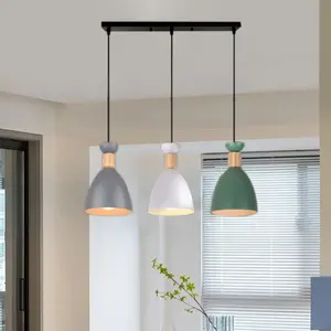 Modern Minimalist Vintage Pendant Light, Detachable Metal Shade, Hardwired for Bar, Bedroom, Dining Room, E26/e27 Bulb Compatible