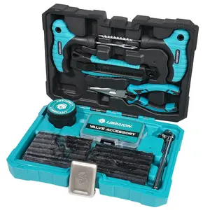 Libraton Tire Repair Kit, 78PCS Tire Plug Kit Heavy Duty Professional Repair Tools to Fix Punctures and Plug Patch Flats, Tubeless Tire Patch Kit for Car, Motorcycle, ATV, SUV, Truck, Tractor, Trailer