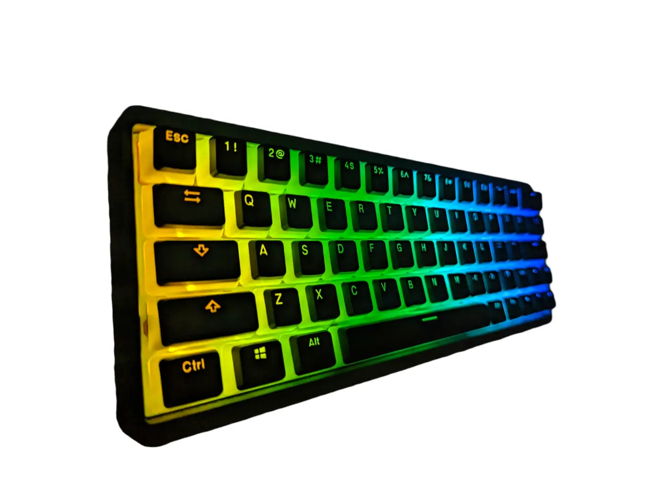 Shine Through Black PBT Keycap Set (61/78/87/96/100/104/108)