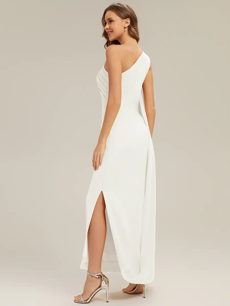 Ever-Pretty 2026 New Trend Greek Goddess Draped Asymmetrical Maxi Dress For  Formal, Evening, Gala And Wedding Guest Occasion EG02698 - TikTok Shop