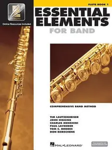 USED-Essential Elements for Band Flute Book 1 with Eei Beginner Flute Sheet Music and Online Resources Hal Leonard Instructional Songbook for Students and by Various (Misc.)