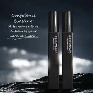 Pheromone Perfume – Midnight Shadow - (0.34 fl. oz./10 ml) | Eau de Parfum | Sandalwood, Ambergris, Cedarwood | Woody & Seductive | All-Day Long Lasting | Portable Travel Perfume