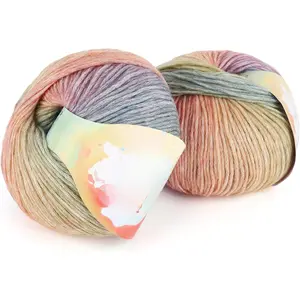 Yarn for Crocheting Knitting, Gradient Cake Yarns, 2 x 3.53oz - 240yds - 50% Cotton 50%  Ombre Yarns, Crochet Yarn for Blankets, Shawls, Scarves (102 Rainbow)