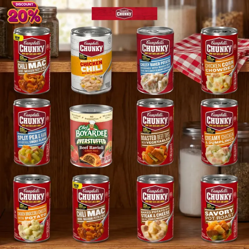 [FLASH SALE] Ultimate Canned Soup Bundle: Campbell's Chunky – Choose Your Flavor (Pack of 1) | Hearty Quick Meal