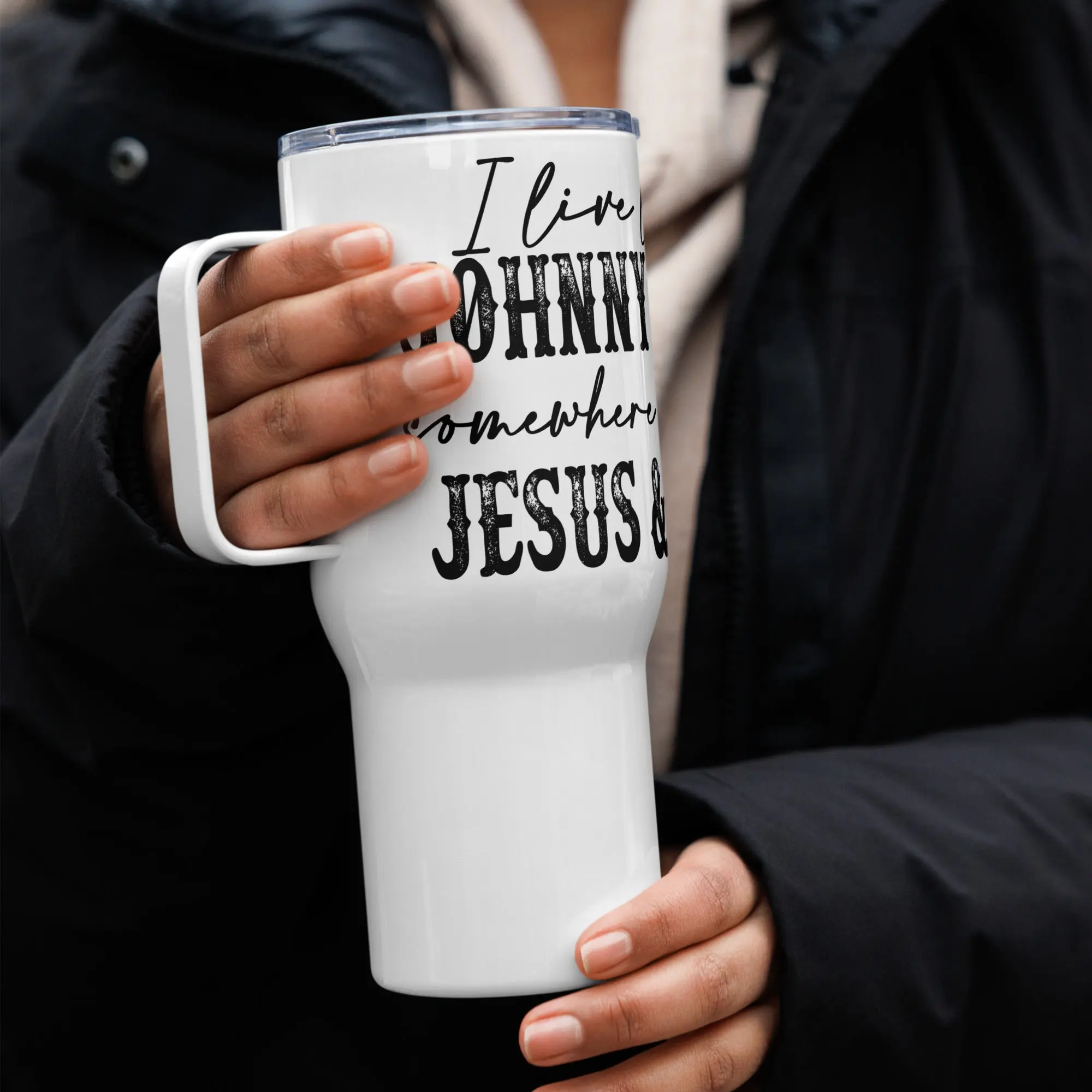 Music Johnny Cash mug with a handle