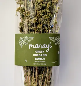 Manayi Greek Oregano Bunch - Mediterranean Herb for Pizza Pasta Salad - Cooking Seasoning 1.41 oz (40g)  Dried Spice