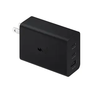 Samsung EP-T6530NBEGUS Super Fast Charging 65W Trio Adapter, Black