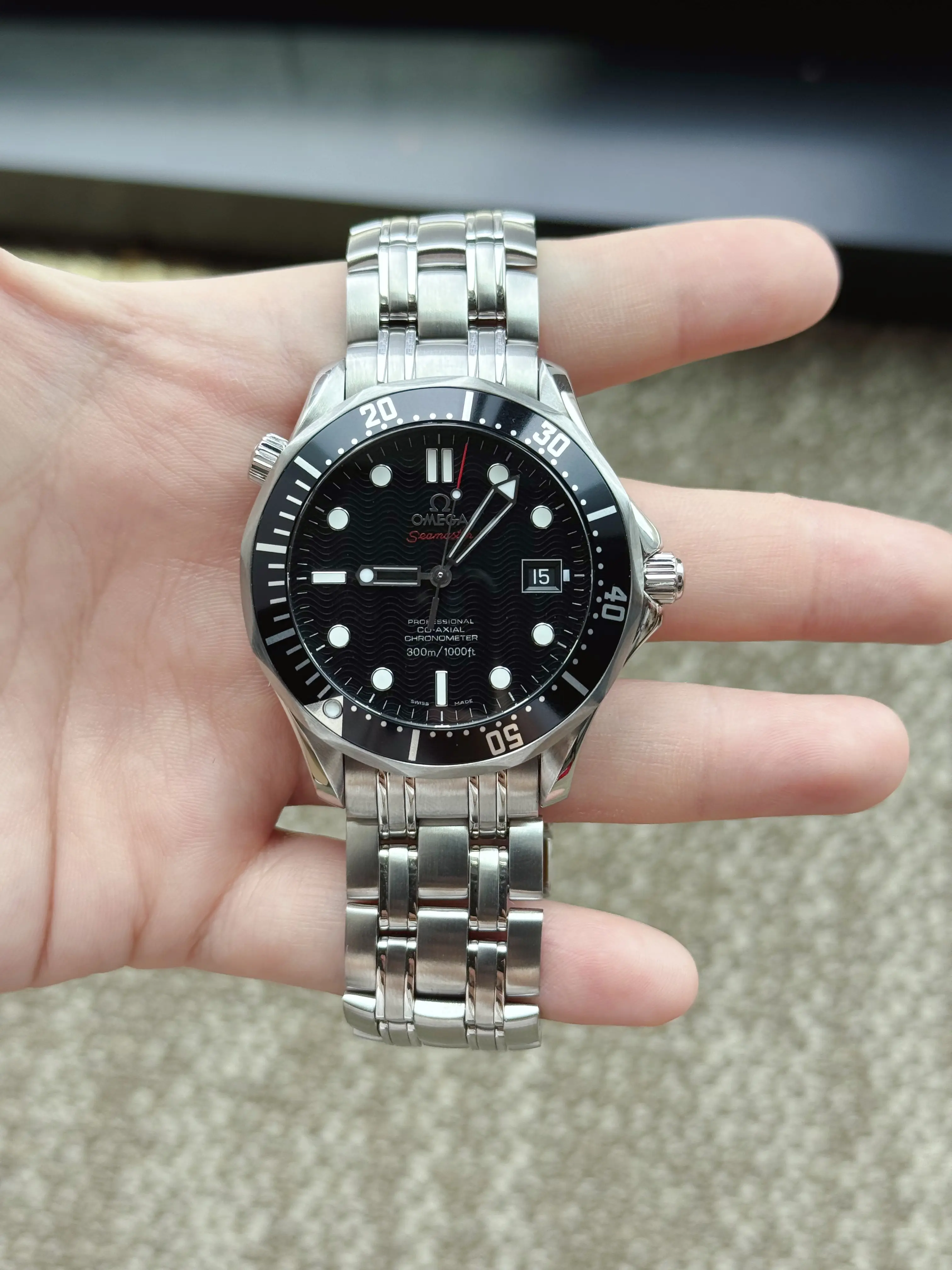 Omega Seamaster, automatic mechanical movement, 41 mm, #85129453, wrist circumference 18 cm