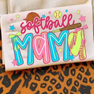 [Sale Up To 50%] Preppy Softball Mama Bow Softball Game Day T-Shirt