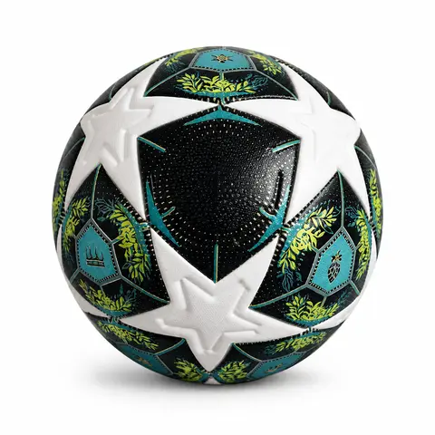Standard Size 5 Football Balls - Durable PU Material Trainer Soccer Balls, Indoor and Outdoor Sports Gear for Training, Match Play