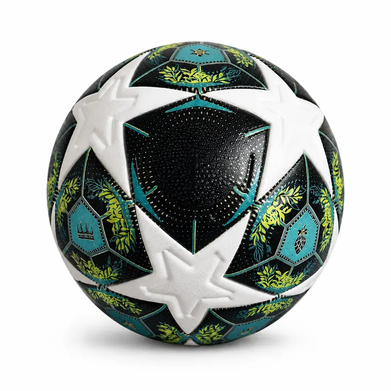 Standard Size 5 Football Balls - Durable PU Material Trainer Soccer Balls, Indoor and Outdoor Sports Gear for Training, Match Play