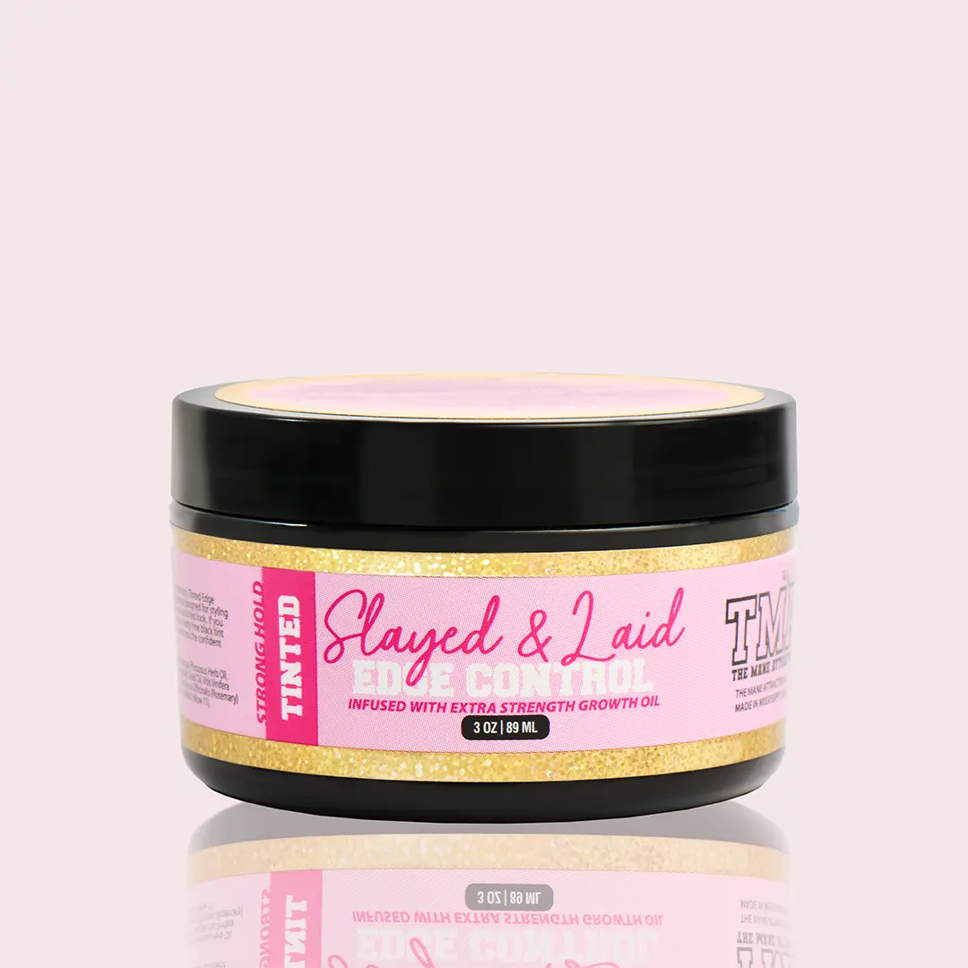 Tinted Slayed & Laid Edge Control Strong Hold Gel, Flake-Free Natural Oils Haircare