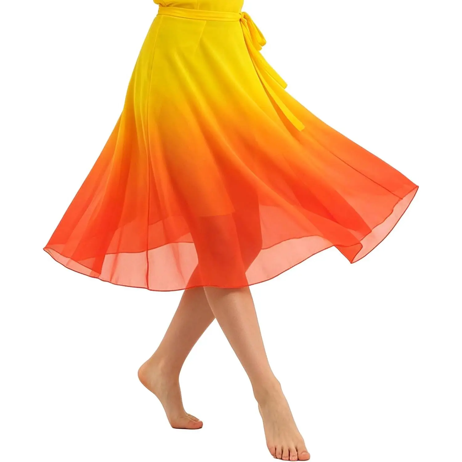 for Women, Long Chiffon Ballet Skirt, Women's Dance Wrap Skirt with Tie