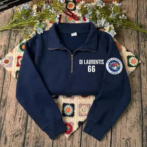 Briar University Logo Embroidered QuarterZip, Di Laurentis 66 Sweatshirt And Hoodie, Off Campus Series Bookish, Hockey Romance, Gift for Her