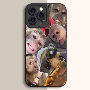 Cute Monkey Pattern Phone Case, TPU Soft Silicone , Fully Protected and Shockproof For iPhone17/16/15/14/13/12/11/X/XS/XR pro max plus miniSamsungS22/S23/S24/S25/S21/S26/A16/A14/A15/A35/A36/A53/A54FE PLUS ULTRA NOTE20ULTRA