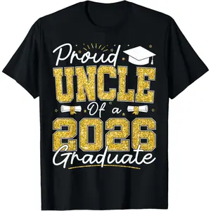 Proud Uncle of A 2026 Graduate Senior 2026 Grad Family T-Shirt