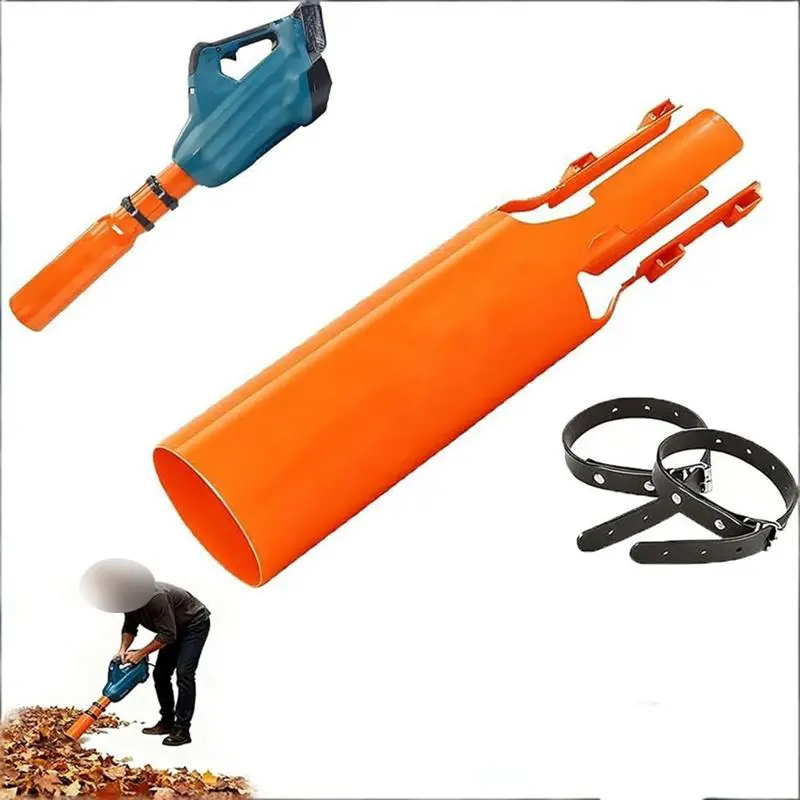 2X Blower Attachment, Leaf Blower Air Booster - Universal Nozzle Attachment for Leaf Blowers, Fits 2–4 inch Circular Nozzle, Increases Airflow Efficiency for Faster Yard Cleanup