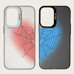 Love Spider Web Couple Phone Cases for iPhone 17 16 15 14 13 12 11 Pro Max Plus Samsung S22 S23 S24 S25 S26 Ultra Protective Case - Shockproof Cover, BFF Gifts Cellphone Smartphone, Accessories, Casing