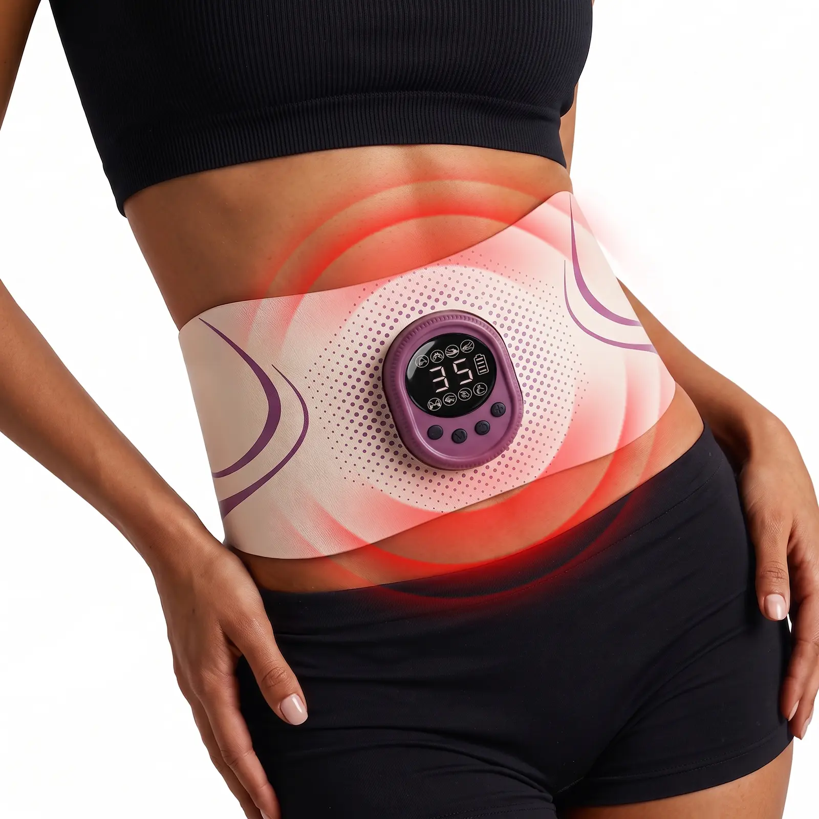 Red Light Therapy Belt | Deep-NIR & EMS Waist Belt for Postpartum Support & Everyday Self-Care | Summer Beauty Gift Ideas