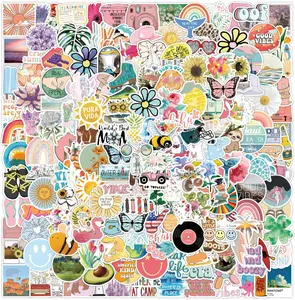 200Pcs Water Bottle Stickers, Cute Stickers for Water Bottles, Waterproof Sticker Pack Classroom Prizes Skateboard for Teens Girls Students