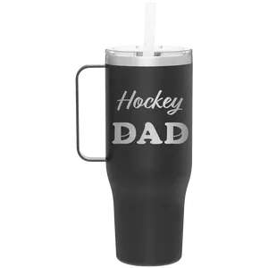 Hockey Dad2 40 oz Tumbler Mug | Black