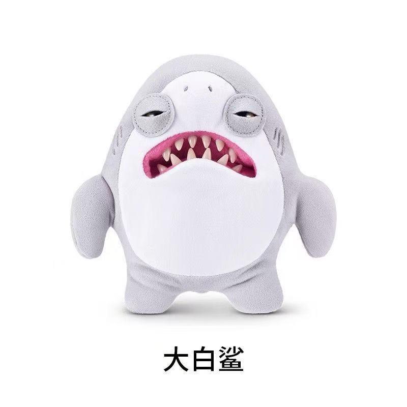 【NEW】Fuggler x JAWS 50th Anniversary Edition Funny Ugly Monster Collectible Toy for Shark Fans