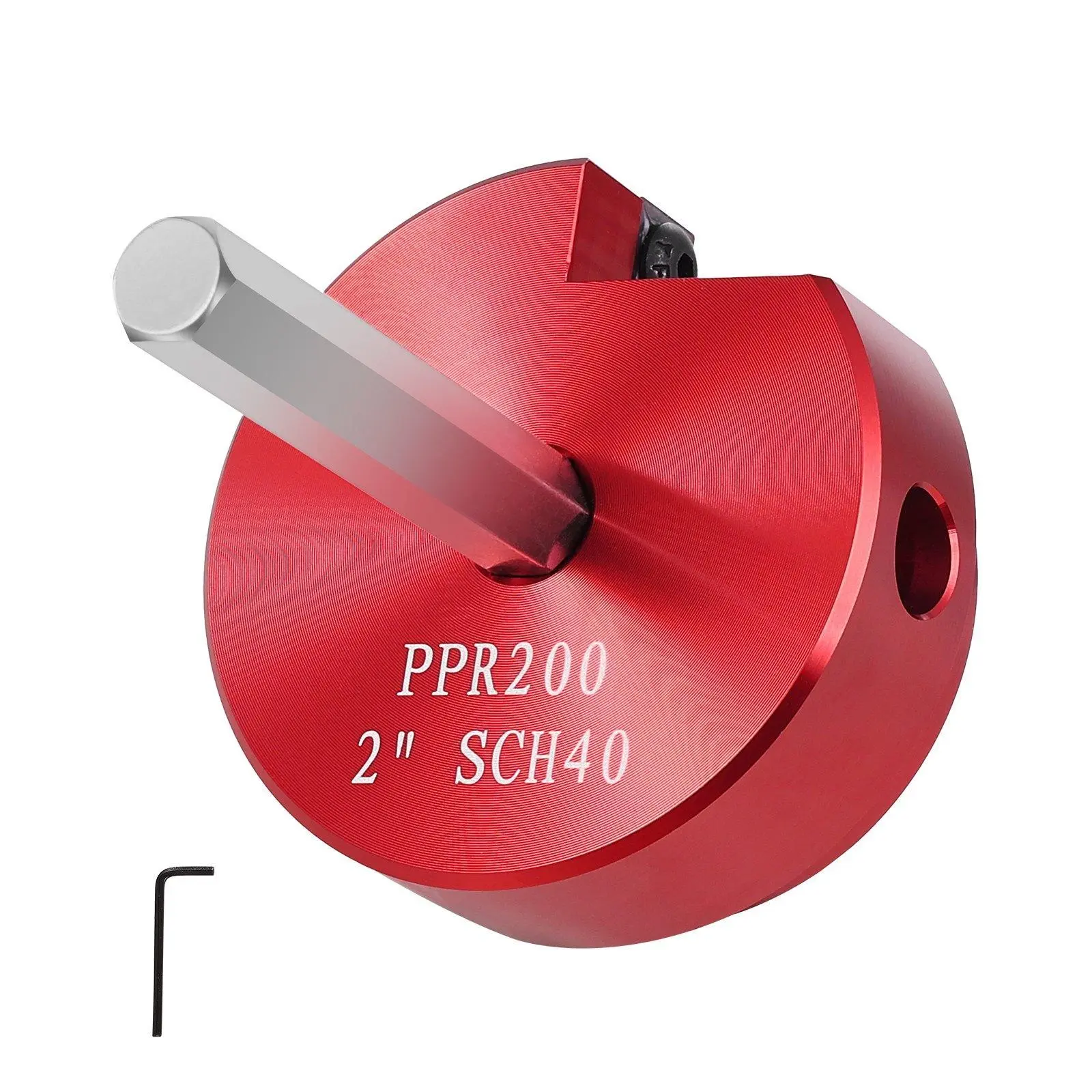 【toolupgrade】2-Inch Aluminum Alloy PVC Pipe Reamer Tool Kit - Drill-Ready Head, Inside Pipe Cutter, Rust-Resistant, Easy to Install, Works on PVC ABS CPVC Plastic Fittings, for Pools, Kitchens, Bathrooms