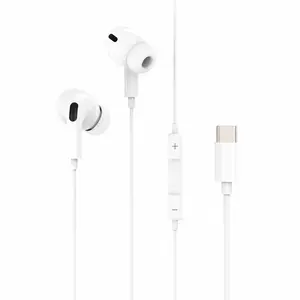 USB C Wired Earbuds Ear Buds for iPhone 17/16/15 Series Galaxy S26 S25 S24 Z Fold 7/6, Google Pixel 10/9/8, In Ear USB C Earbuds [Microphone & Volume Control] Plug & Play Wired Headphones Deep Base Earplugs