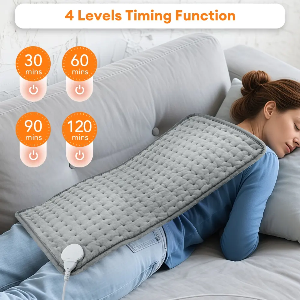 Multifunctional Heated Pad, Soft Fabric Home Heater, 9 Temperature Settings, 4 Timer Options, US Plug, Smart Thermostat, Ideal Gift