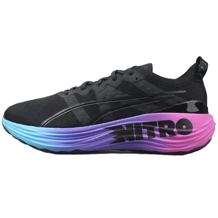 Men's Puma ForeverRun Nitro Sunset-Black Sneakers - Outdoor Athletic Running Footwear