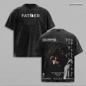 "Father, Forgive Them" Vintage Christian Oversized Apparel | Jesus Faith Graphic Tee & Hoodie | Religious Streetwear Believer Gift
