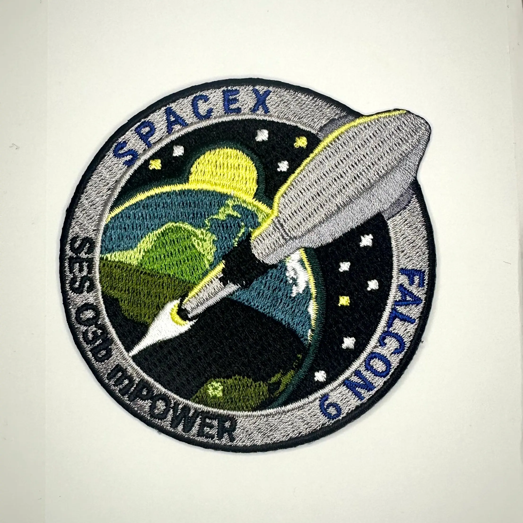 Original SpaceX SES 03b MPower Mission Patch NASA Falcon 9 3.5