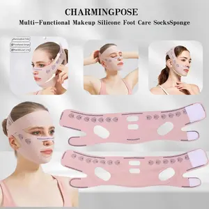 V Line Face Lifting For Double Chin Reduction Strap Face Lifting Sculting,Adjustable Skincare Tool Sleeping Mask Strap Band For Women And Men