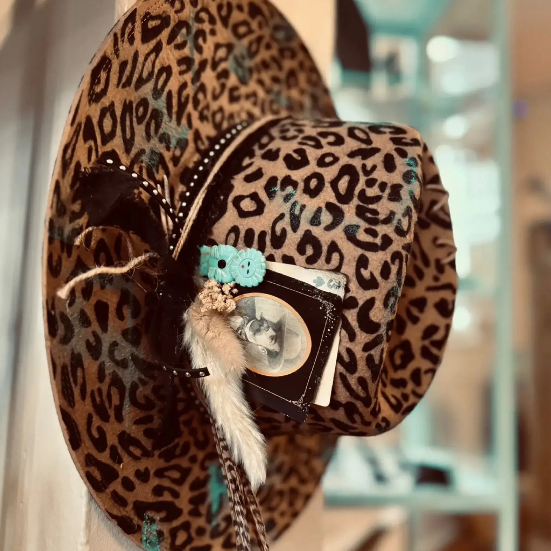 The Turquoise Trailer - Leopard Fedora Hat