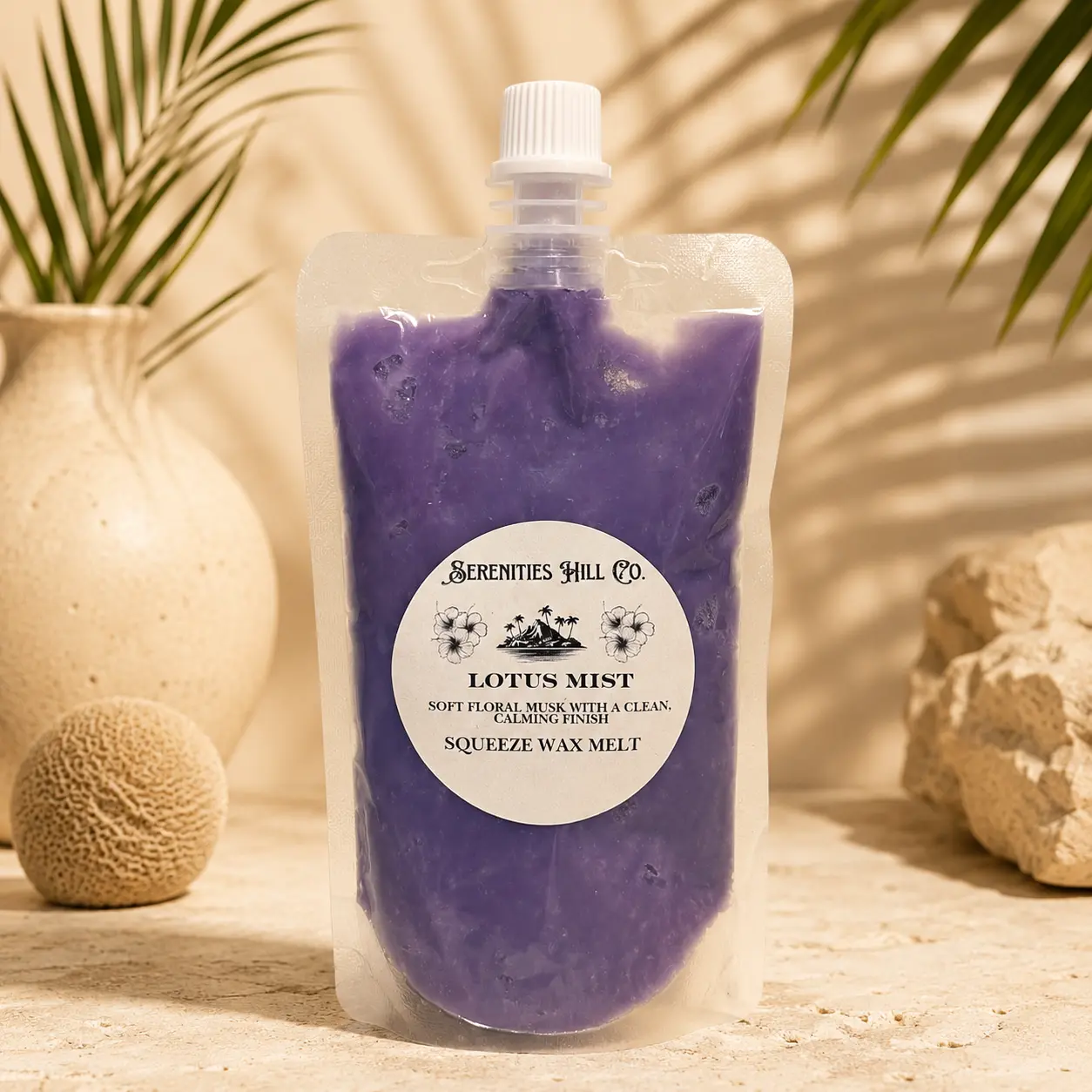 Serenities Hill Co. Lotus Mist Scented Squeeze Wax Melt