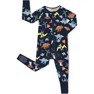 Bamboo Viscose Baby Convertible Footie Pajama, Zipper Pajamas for Baby Boys & Girls, Sleep & Play Footed