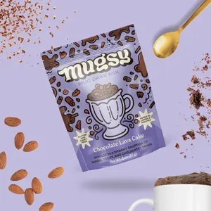 Chocolate Lava Mug Cake Mix 6 Pack – Instant Microwave Dessert, Gluten-Free Dairy-Free, Quick Easy Single Serve Chocolate Cake