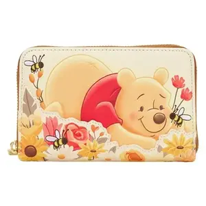 Winnie the Pooh Floral Bee Zip Around Wallet