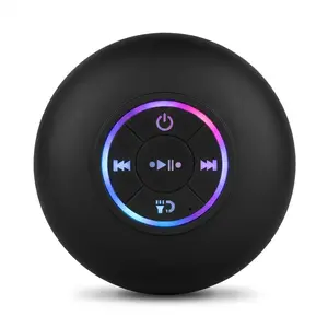 Elysian Speaker IPX4 Waterproof Bluetooth 5.0 Speaker with RGB Lights & Large Suction Cup for Bathroom & Outdoor Use  wireless speaker system