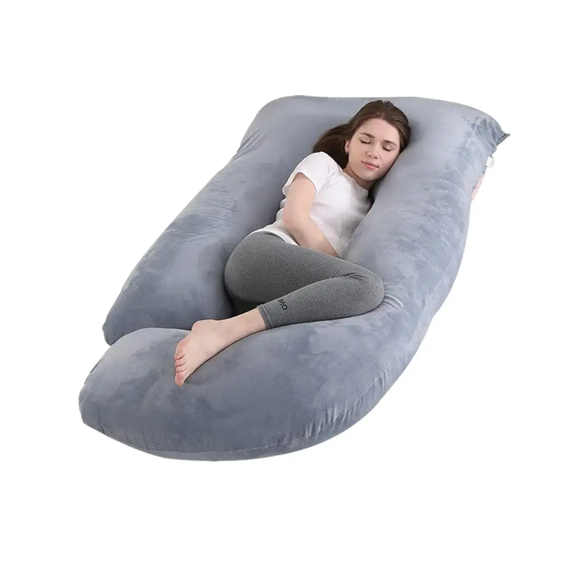 TTZZ U-Shape Full Body Pregnancy Pillow with Removable Cooling Cover for Sleeping - Maternity Pillow and Must-Have for Adults