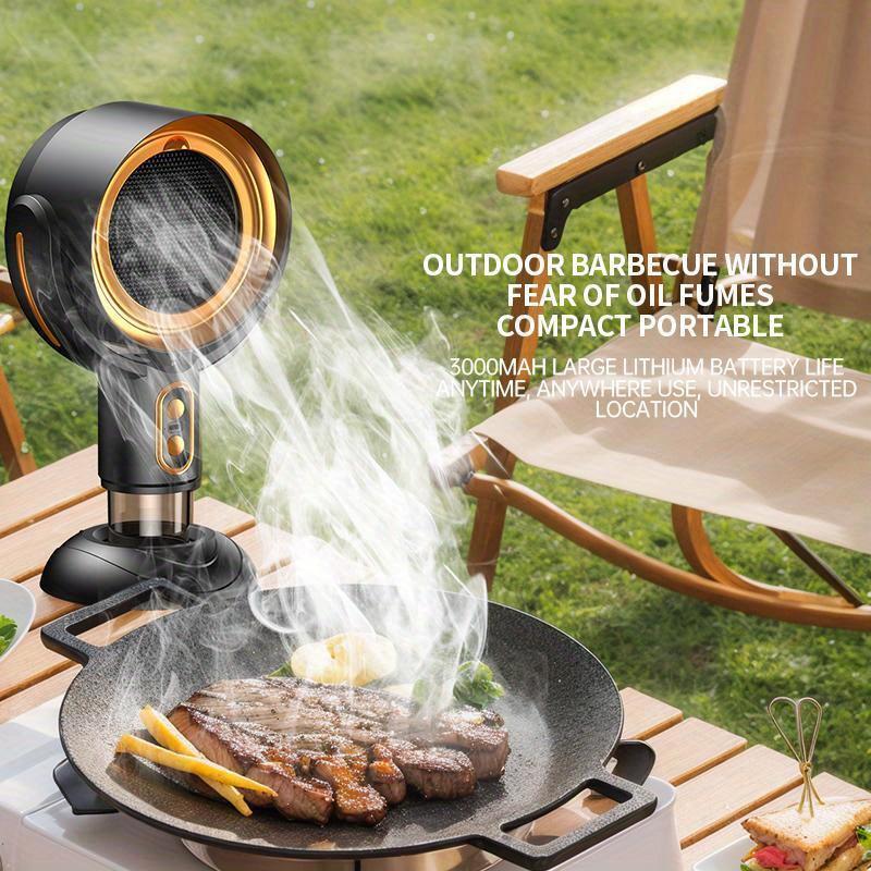 Portable USB Desktop Smoke Absorber, Smoke Eliminator, Portable Kitchen Exhaust Fan. Portable Range Hood For Kitchen, Home, Barbecue, Hot Pot