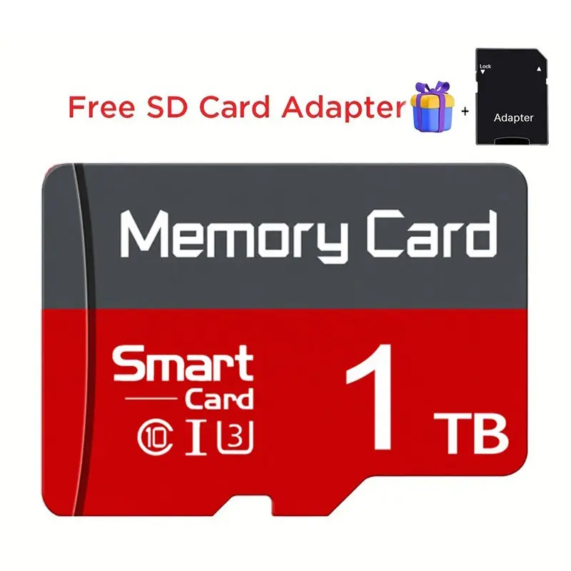 2 Pack 1TB MicroSDXC Card for Mobile Phones & Car Audio, Durable SD Memory Card for Dash Cams, Micro TF SD Cards for Surveillance Cameras, Micro SD Card for PC, Universal SD Card Storage