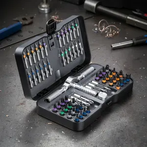 High-Strength Steel Durable Screwdriver Set, 66-In-1 Magnetic Ratchet, Flexible Shaft, Home Installation and Repair Tools