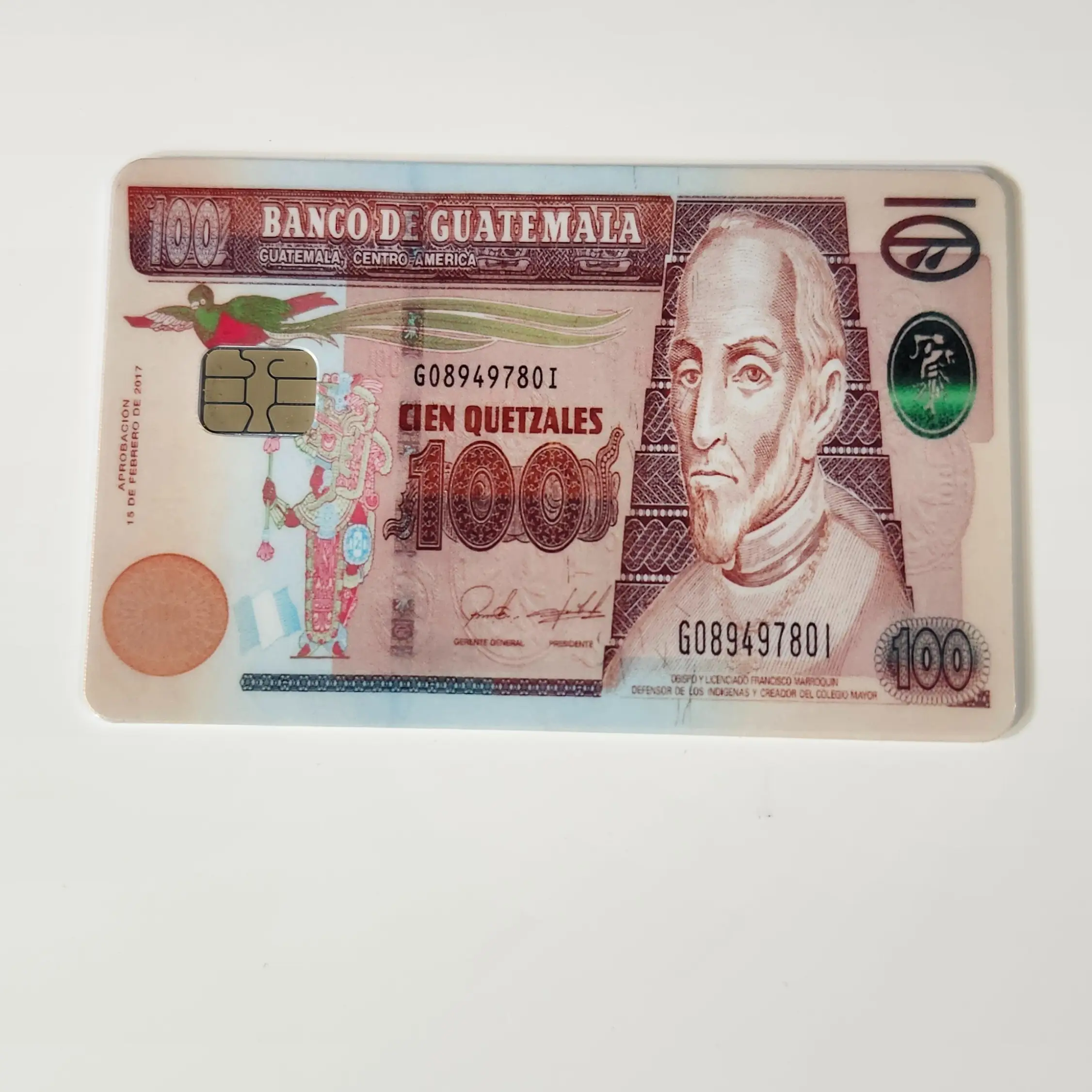 todos losl Quetzales debit card sticker