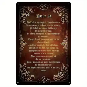 Vintage 'The Lord's Prayer' Metal Wall Art - Perfect for Home, Bar, Cafe Decor, Perfect for Room Decor