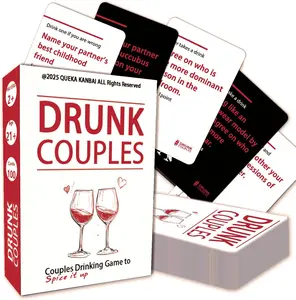 Card game Couples - Couples Drinking Game to Spice it Up for Date Night, 100 Fun & Spicy Cards for Couples Party, Gift, Ignite Sparks - Couple Games