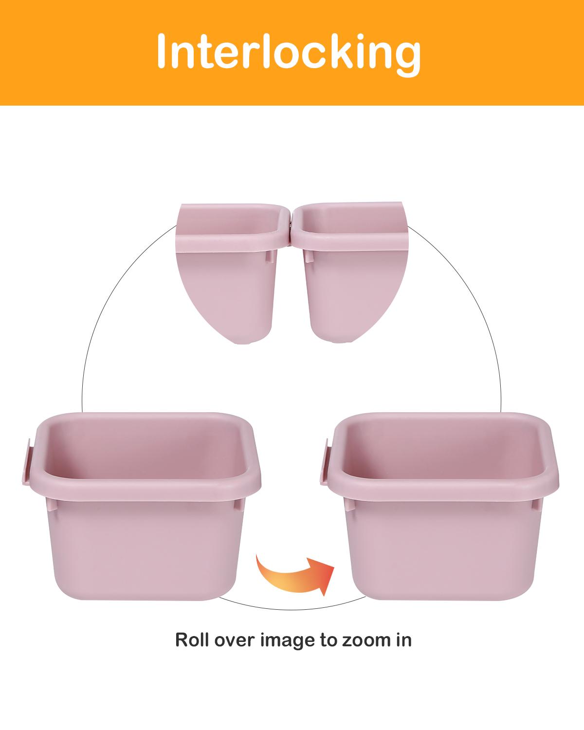 Multi-Purpose Plastic Drawer Organizers 16-Piece, 4 Sizes Sturdy Storage for Bakeware, Utensils & Daily Essentials